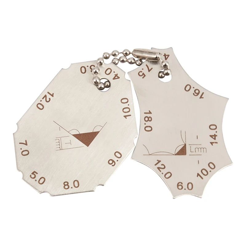

2Pcs Welding Gauge Key Weld Surface Joint Inspection Measure Tools Pocket Fillet Weld Gauge Measure Tool