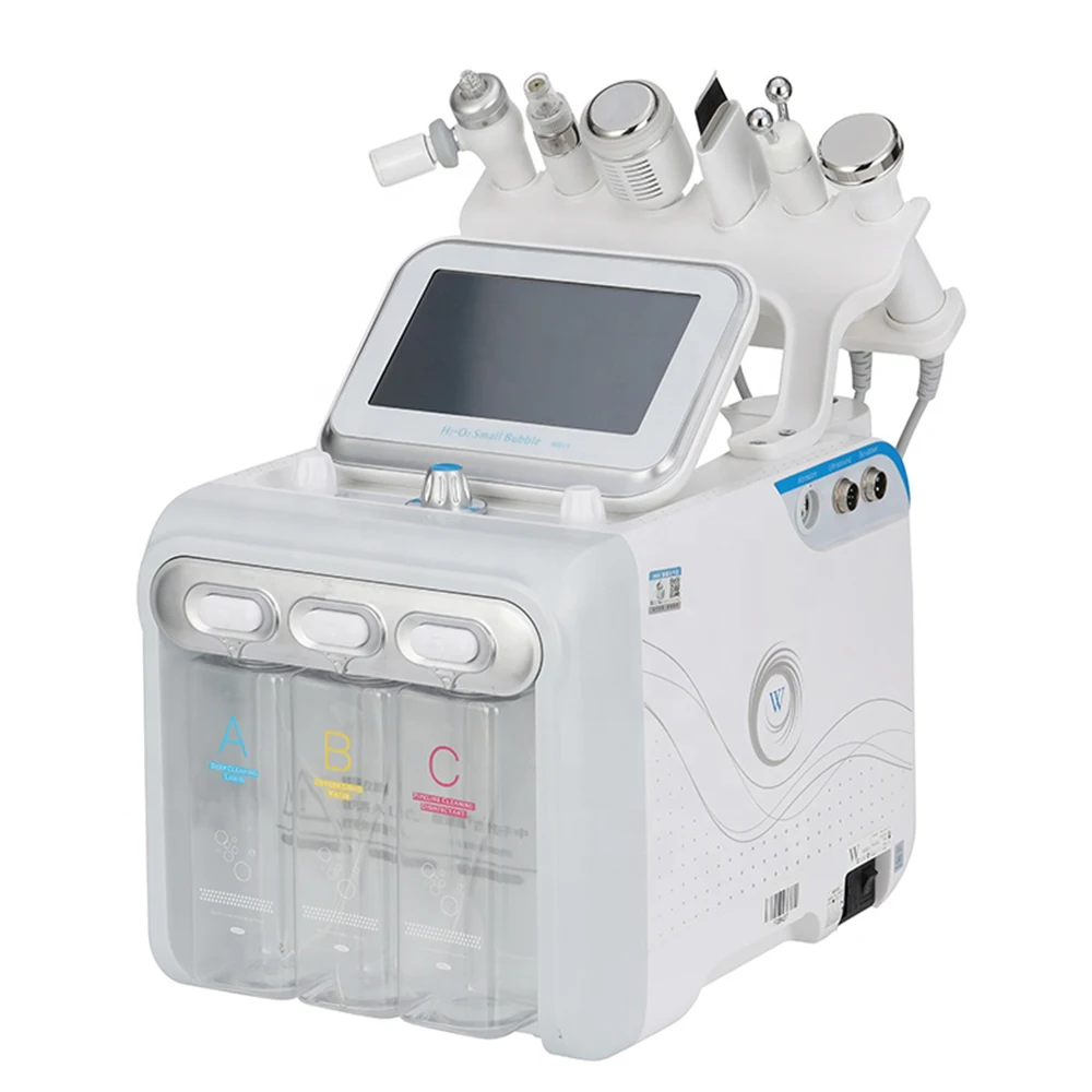 Hydro Dermabrasion RF Bio-lifting Spa 6 in1 H2O2 Facial Hydro Facial Microdermabrasion Machine Water Dermabrasion Beauty Device