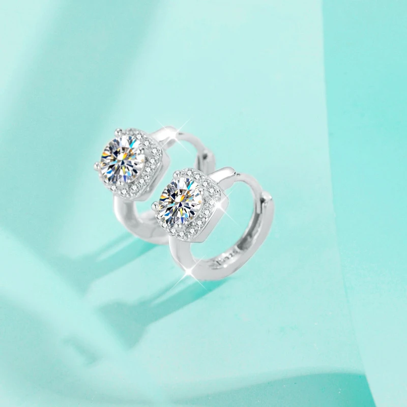 

Серьги женские круглые из серебра 0,5 пробы, с бриллиантами