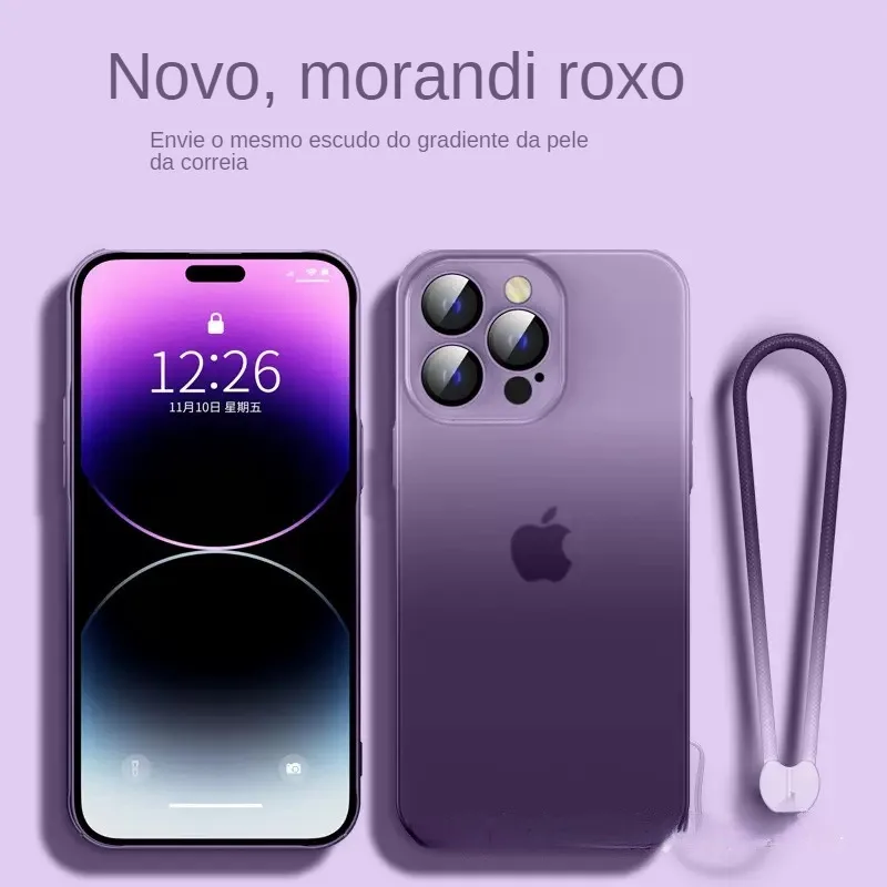 

Роскошный Матовый лазерный градиентный Прозрачный чехол для телефона iPhone 14 13 12 11 Pro MAX Ammor Мягкий противоударный чехол