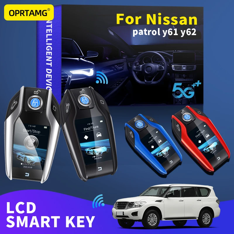 

OPRTAMG Keyles Entry Remote Car Key Modified Smart LCD For Nissan patrol y61 y62 1996 2000 2001 2002 2004 2006 2010 2021 2022