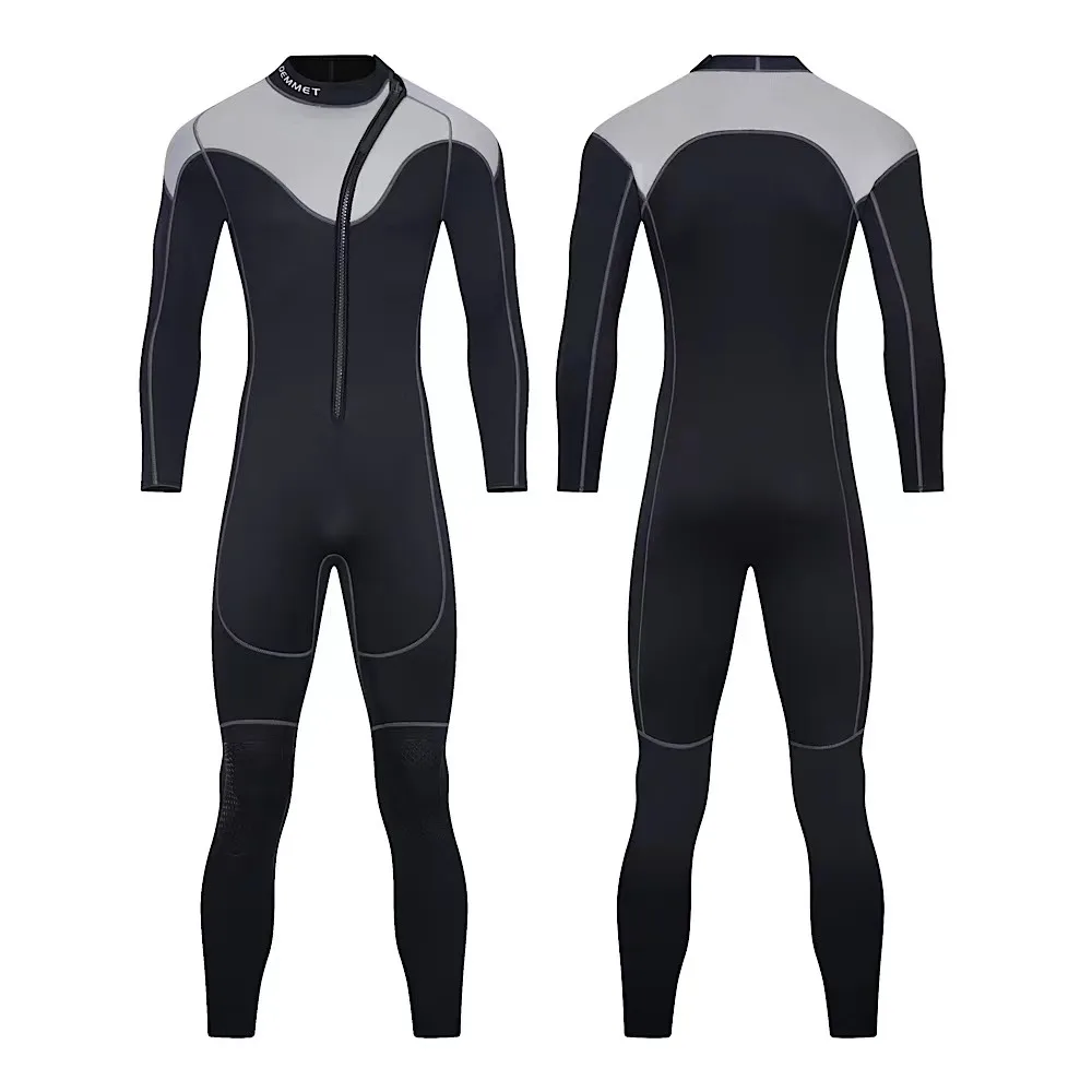 HOT Wetsuits Men 3MM Neoprene Diving Surfing Swimming Full Suits in Cold Water Keep Warm Front zipper for Water Sports 3XL100KG