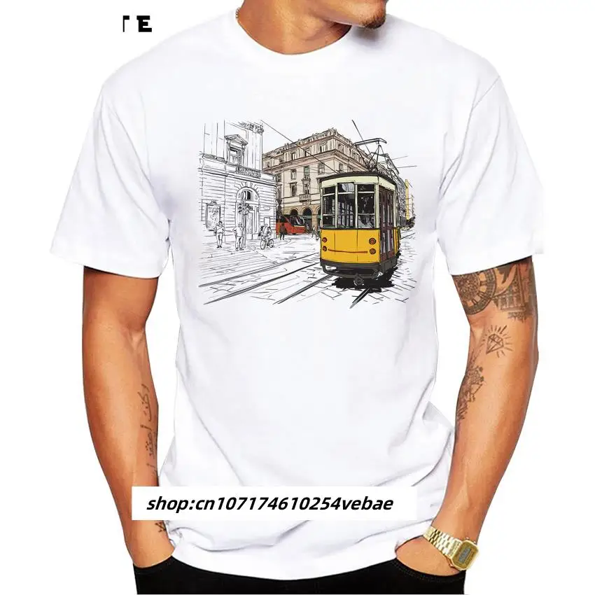 

Kreatif 3D Animasi Trem футболка Pria Kartun мобильный кабель Cetak футболка Kualitas Tinggi Hipster Keren Pria Atasan Мужская хлопковая футболка