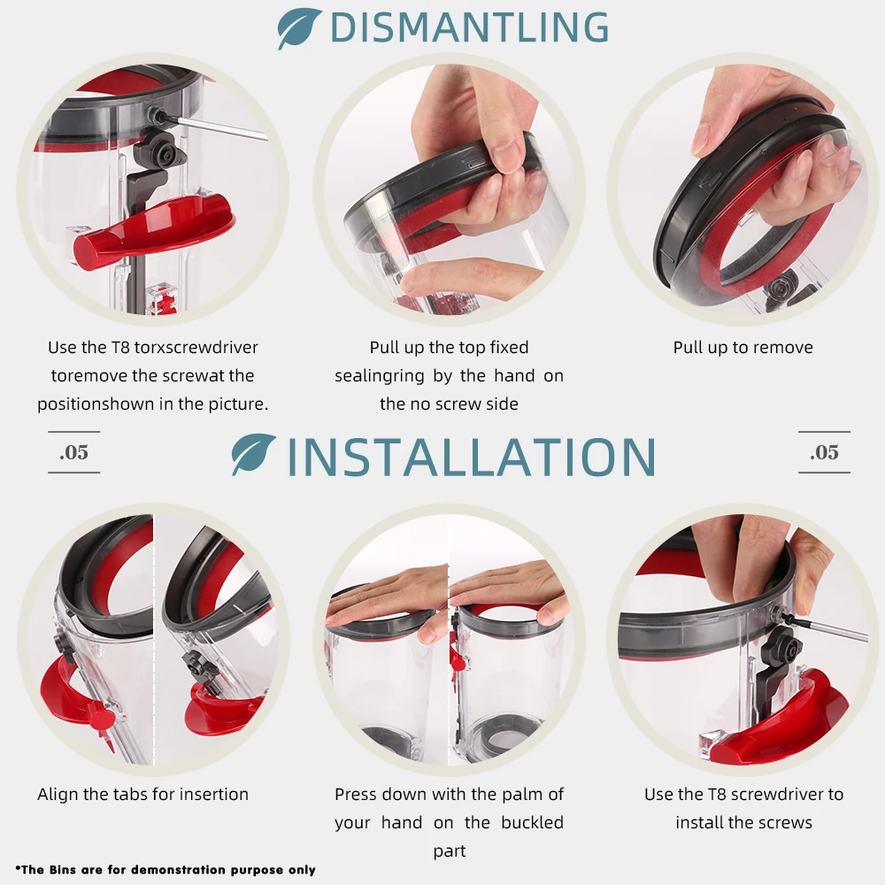 Фото Уплотнительное кольцо для верхней части контейнера пылесоса Dyson V11 Outsize SV16 SV29, комплект для ремонта, запасные части для замены уплотнителя верхней части контейнера №5