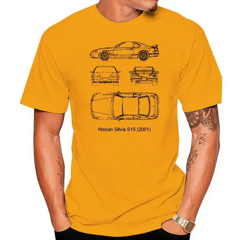 

T Shirt Men T Shirt Men Short Sleeve Cool T-Shirt Blueprint - Japan Car Silvia S15 Technical Tee Shirt Jdmcheap T Shirt Design