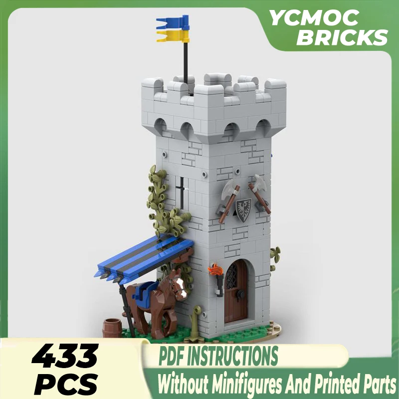 

Technical Moc Bricks Fortress Model Black Falcon Nest Castle Modular Building Blocks Gifts Toys For Children DIY Sets Assembling