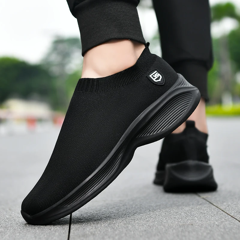 Кроссовки мужские сетчатые повседневная обувь дышащие легкие на шнуровке цвет