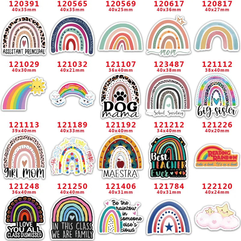 

30 шт./лот Единорог Печатный плоский полимер для бантов для волос PR120391