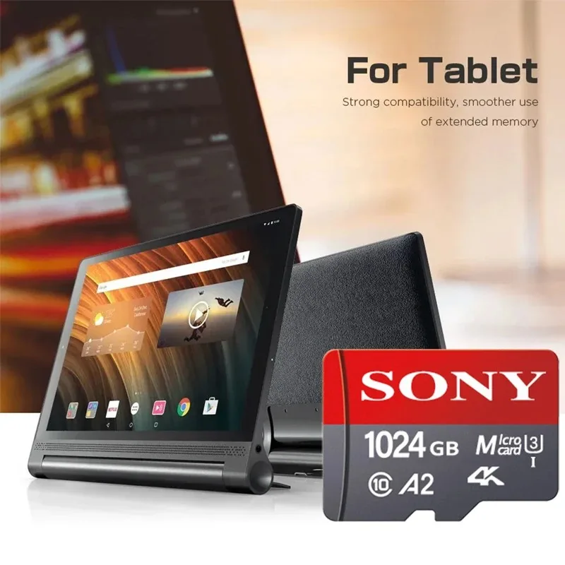 Sony MicroSD-карта SONY 1TB MicroSD 512 ГБ 128 256 64 U3 TF флэш-карта для телефона Xiaomi камеры