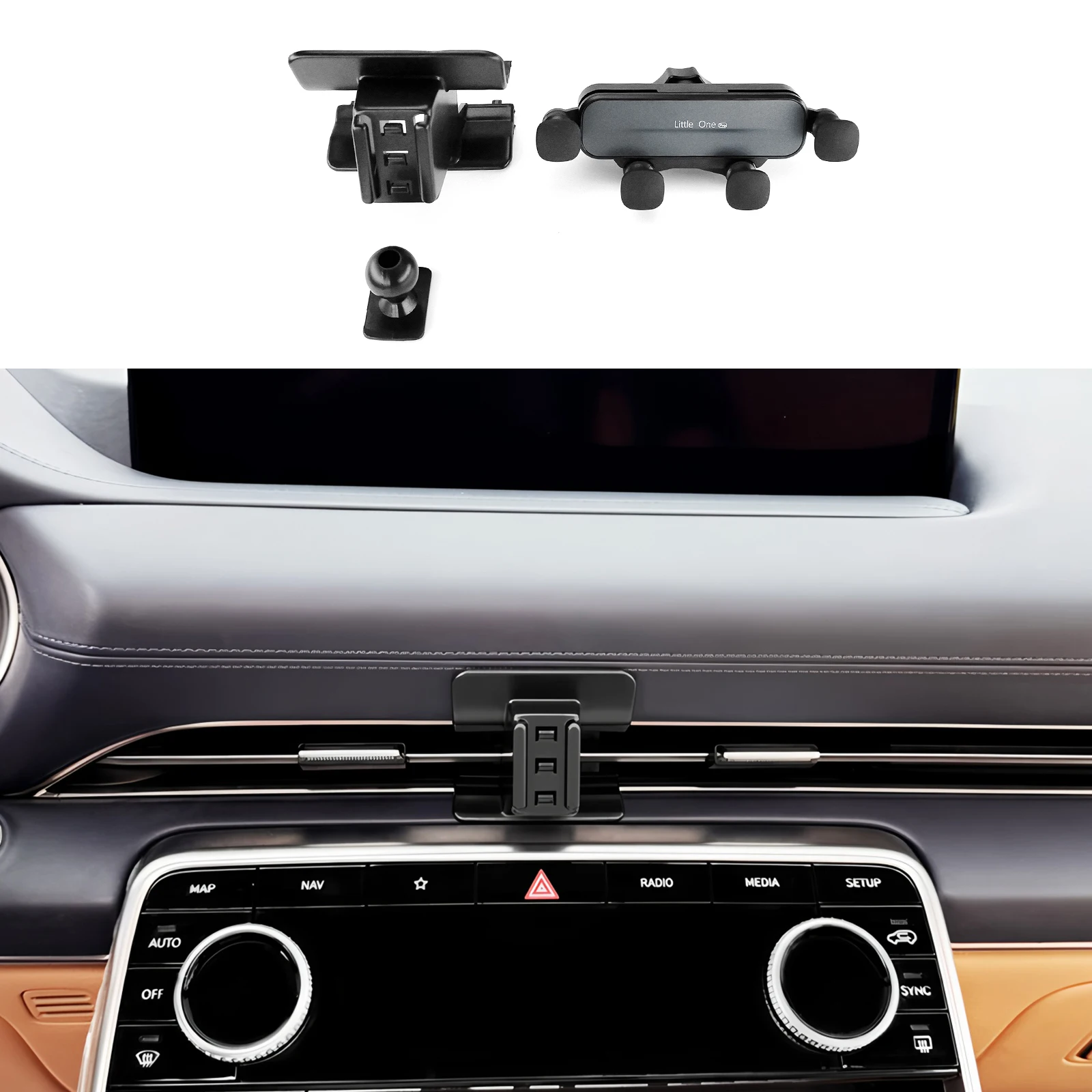 

Для Genesis GV80 2020-2023 автомобильный держатель для мобильного телефона приборная панель вентиляционное отверстие подставка кронштейн для мобильного телефона вращающаяся поддержка специальная