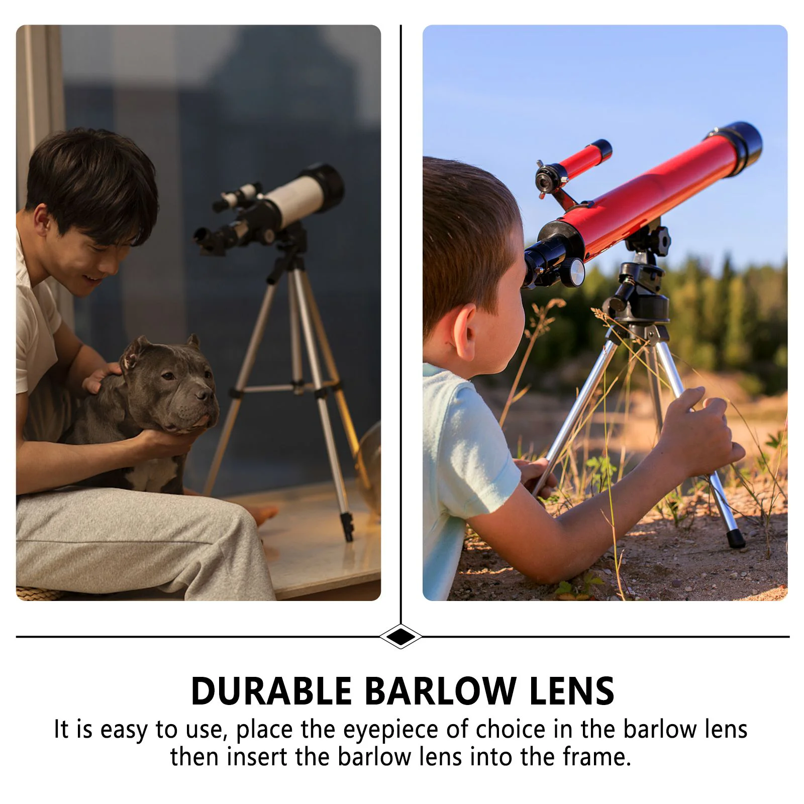 5 алюминиевых удлинителей линз Барлоу окуляры астрономического телескопа