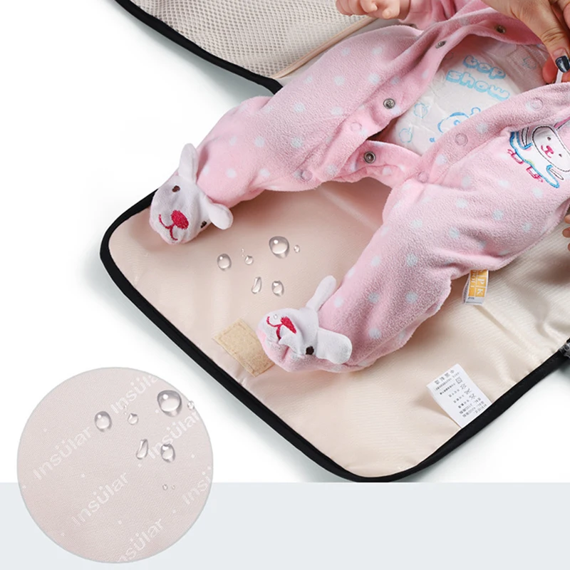 Waterproof Multi Function Portable Multifunction Diaper Changing Bag Pad Baby Mom Clean Hand Folding Mat Infant Care Products enlarge