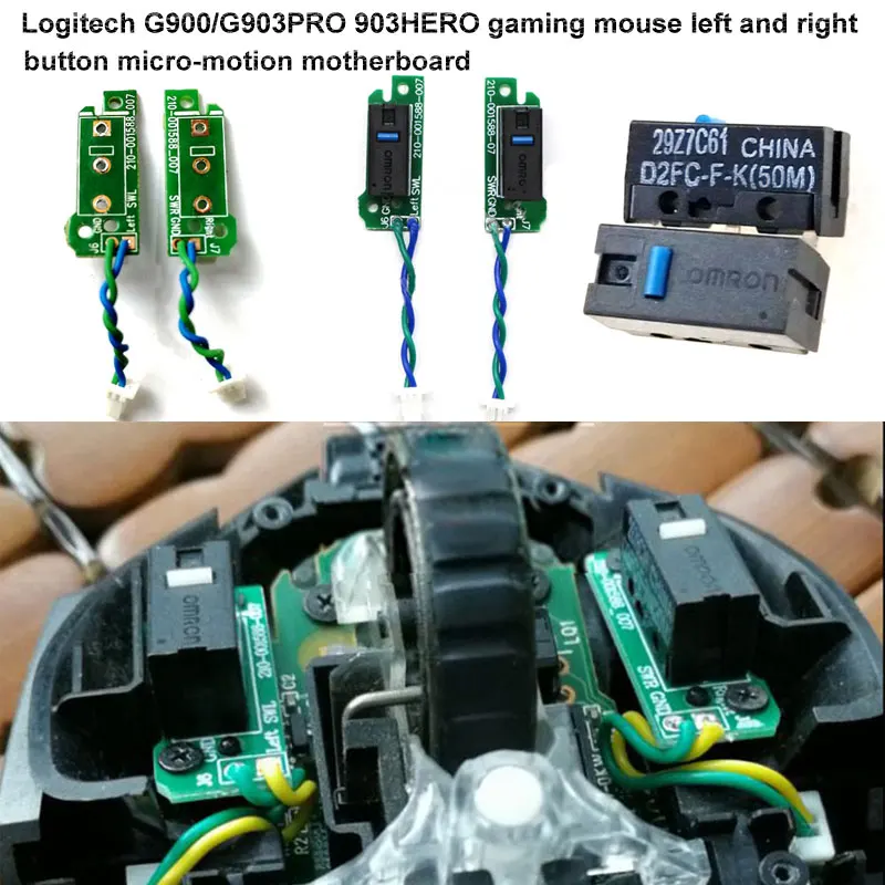 

Logitech G903PRO903HERO game mouse micro-motion motherboard left and right buttons G900 small board key board switch accessories