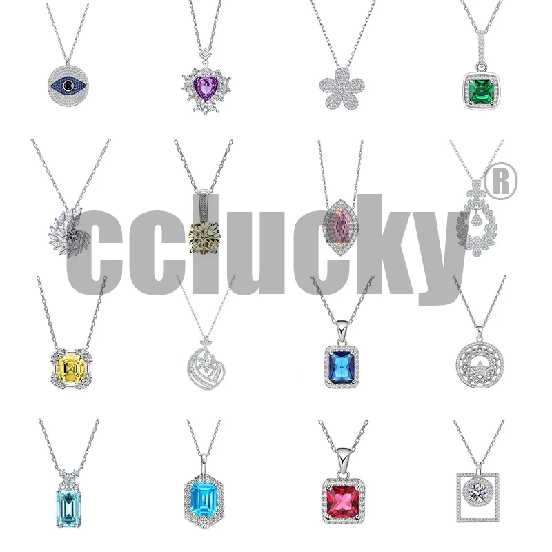 

Best-selling, Sterling Silver 925 Jewelry Necklace 5A Luxury Zircon Llash Chain