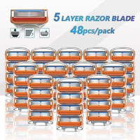 razor blades shaving cassettes for fusion 5 face shaver set for men replacemet razor heads shave blades case for beard