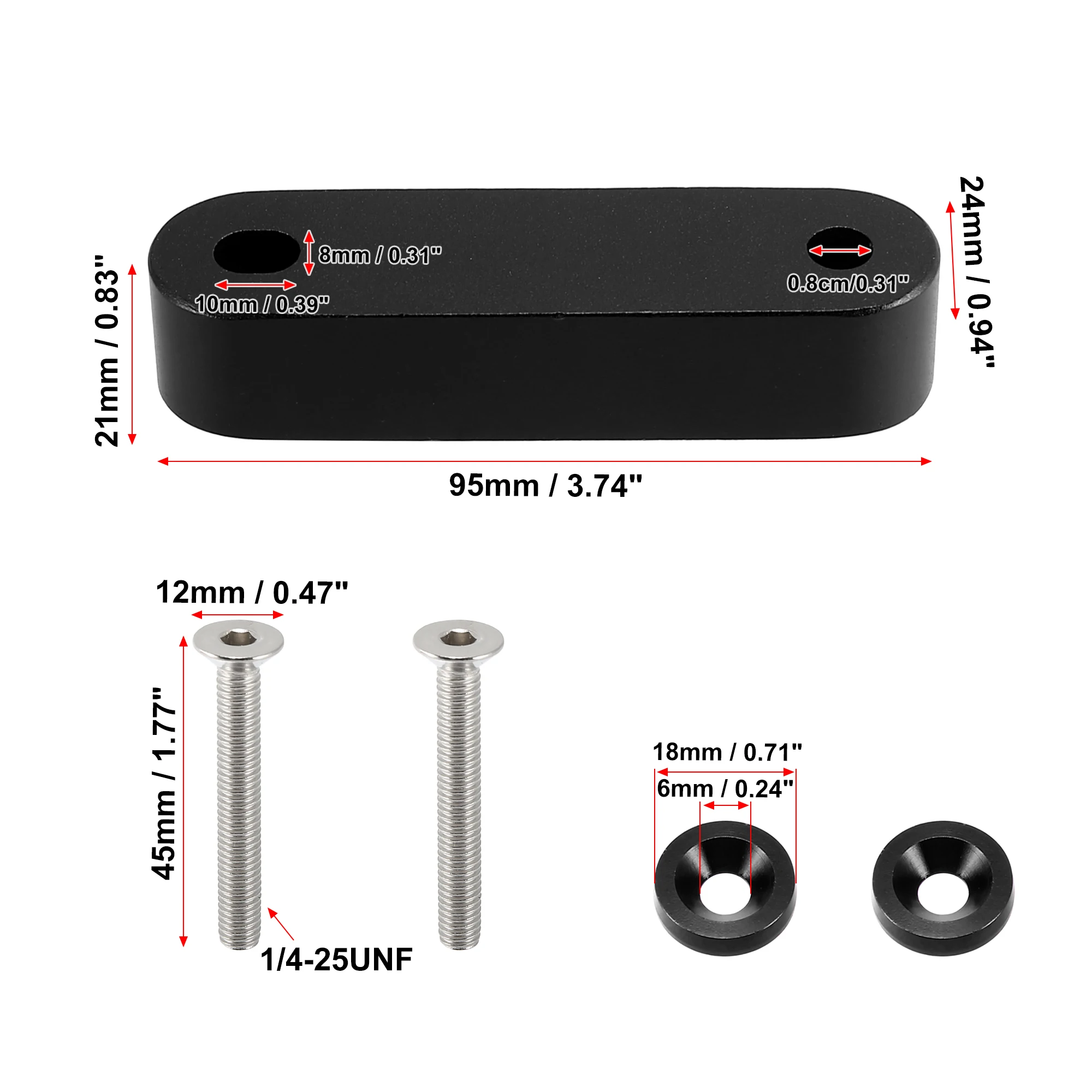 X Autohaux Автомобильная Передняя капота Проставка для вентиляции с болтами