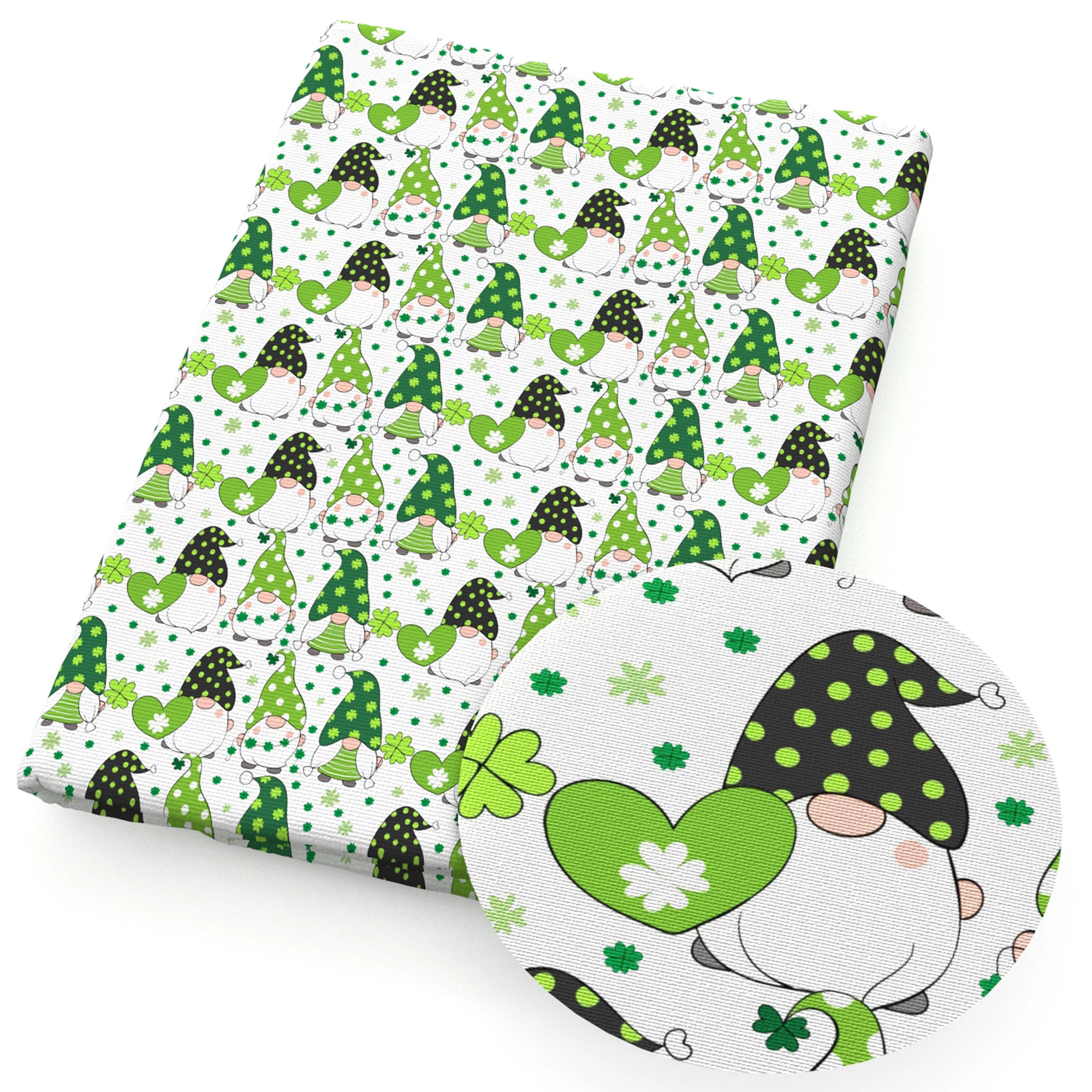 Gnome Ladybug Bees Printed Cotton Spandex Fabric Tissue Sewing Quilting Fabrics Needlework Material DIY Handmade 1Yc24147 |