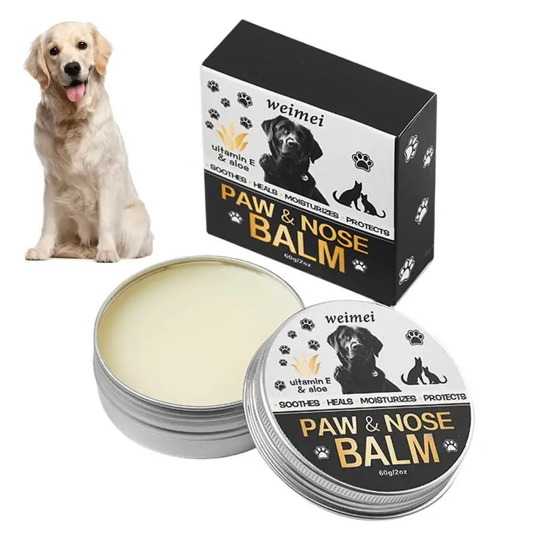 

Paw Cream For Dogs Cat Dog Cracked Paw Removal Wax 60g Paw Care Cream Home Cat Care Paw Protection Wax For Extreme Weather