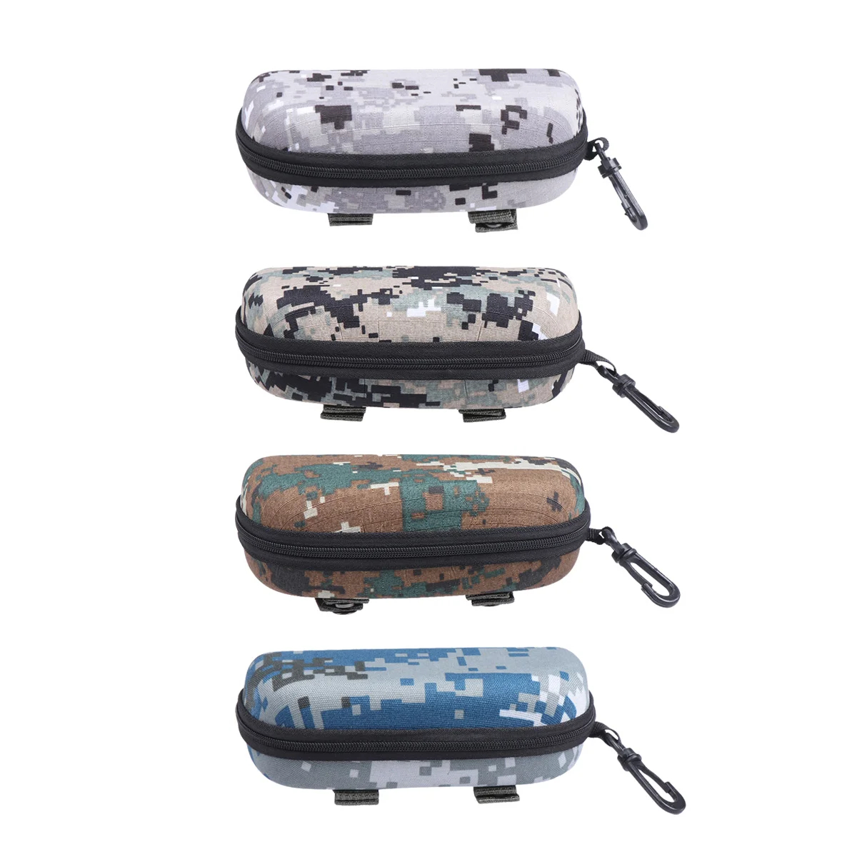 

4pcs Glasses Cases Universal Protable Zipper Anti-pressure Eye Glasses Box Sunglasses Box for Outdoor