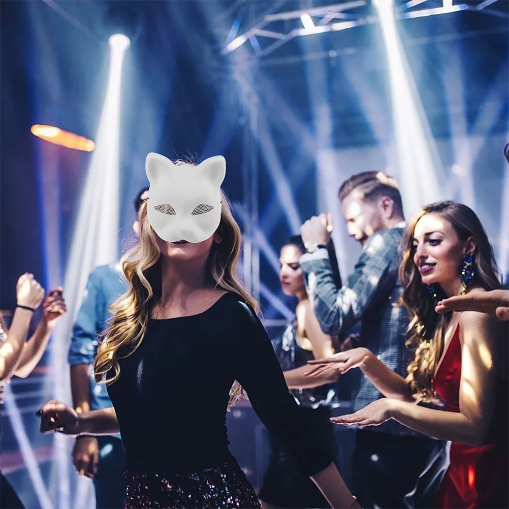 3 шт. маска кошачья основа под покраску маскарад для женщин маски животных пустой