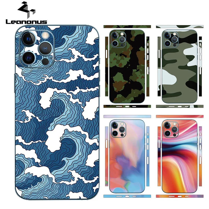 

Камуфляжная наклейка для iPhone 13 12 Pro Max Mini Camo Aurora, защитная пленка для экрана, ультратонкая наклейка