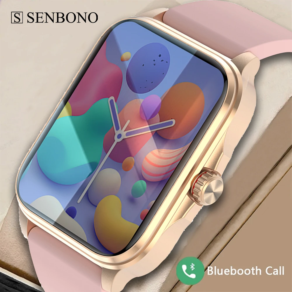 

Женские Смарт-часы SENBONO 2023 с монитором уровня сахара в крови