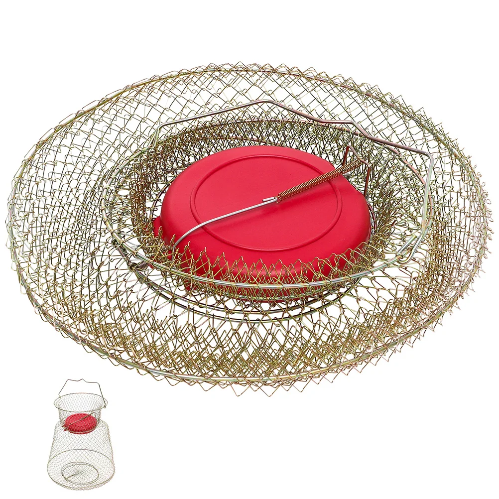 

Crab Basket Shrimp Portable Fishing Netting Supply Catch Cage Protective Metal Guard Equipment