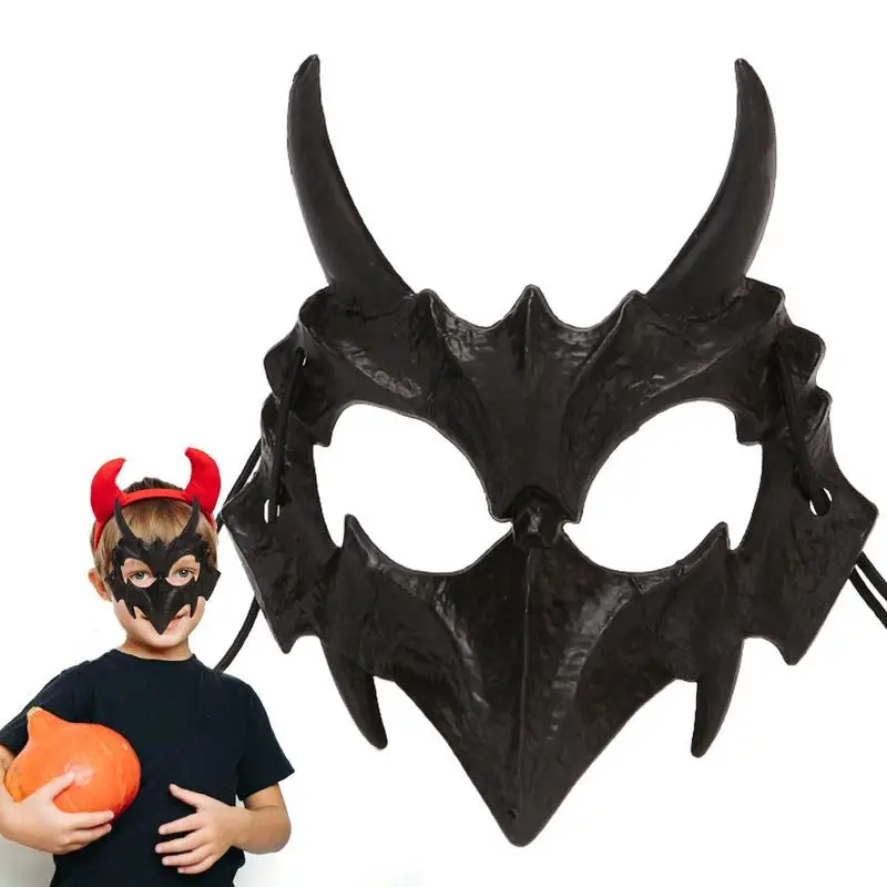 

Party Face Mask Dragon Bone Yasha Tengu Tiger Skull Half Face Cover Mask Halloween Cosplay Costume Masks Prop