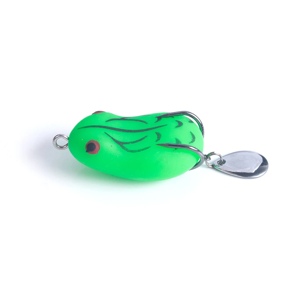 

5cm/14g Frogs Fishing Lures Baits Lure Plastic Surface Hook Bait With Sequins Artificial Frog Soft Bait Fishing Tackle