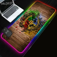 slytherin rgb mouse pad wireless charging hot pad gaming laptops gamers accessories table mat rugs anime mousepad xl pc mats