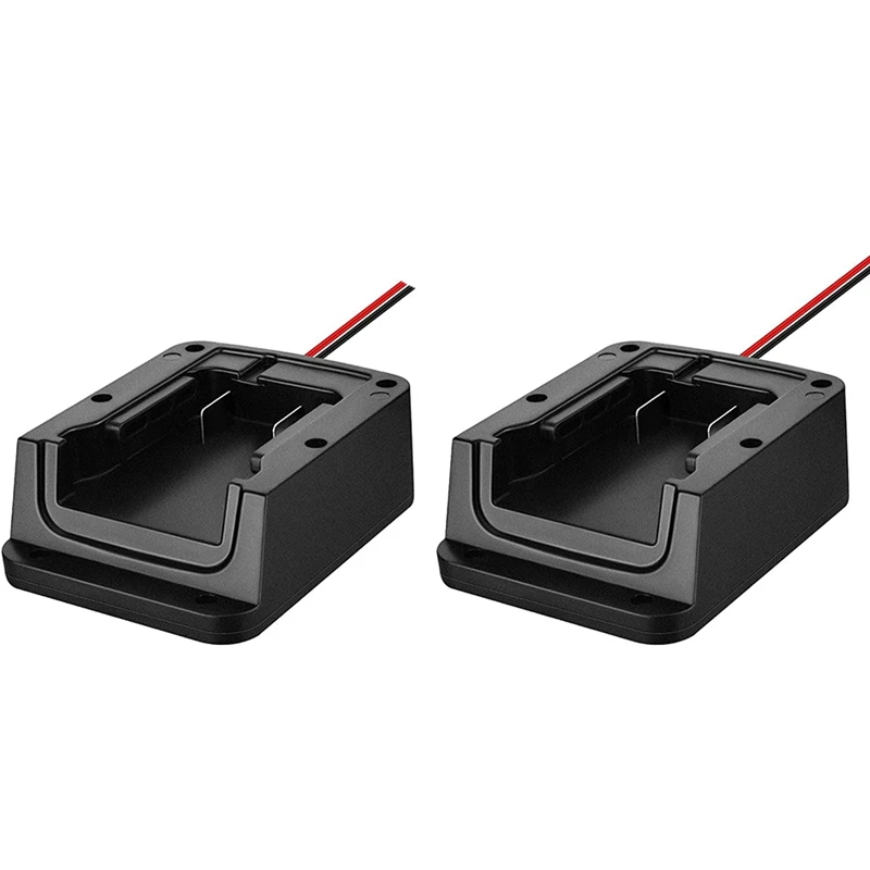 

2 Pcs Battery Adapters 18V Battery Dock Adapter Dock Holder Power Mount With Wires Connector Compatible With M18 Battery