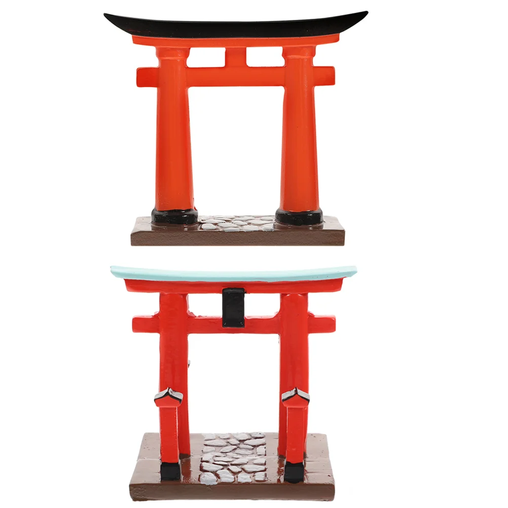 

Torii Gate Shrine Shinto Japanese Mini Toy Miniature Sand Table Altar Japan Decor House Zen Garden Accessories Ornament