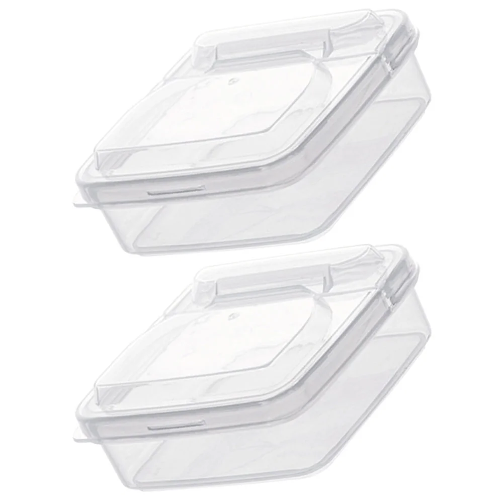 

2Pcs Cheese Slice Storage Box Butter Food Prep Storage Organizer Airtight Fridge Organizer