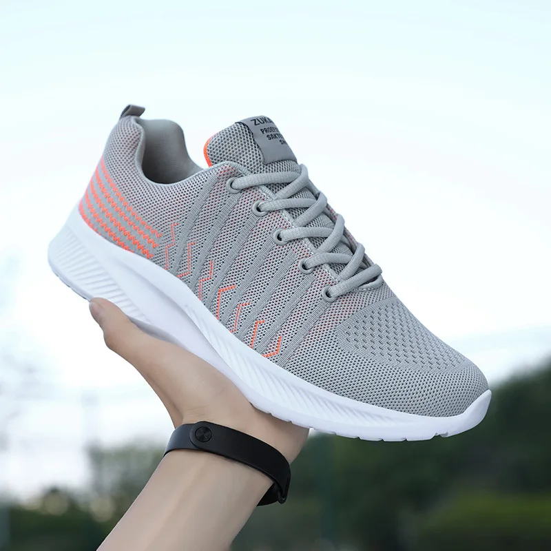 Mesh Men Shoes Casual Breathable Men Sneakers Fashion Lace-Up Lightweight Walking Sneakers Tenis Masculino Men Vulcanize Shoes