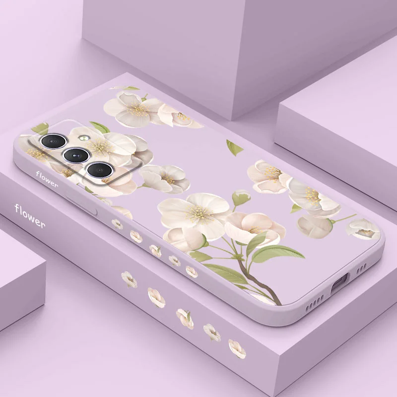 

Full White Flowers Case For Samsung A54 A34 A24 A14 A04 A04S A04E A73 A53 A33 A23 A13 A03 A72 A52 A52S A32 A22 A12 A71 A51 4G 5G