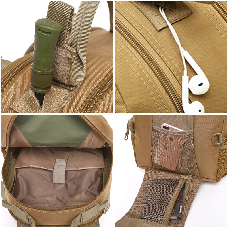 Large Capacity Waterproof Nylon Backpack Outdoor Military Rucksack Tactical Sports Camping Hiking Trekking Fishing Hunting Bags