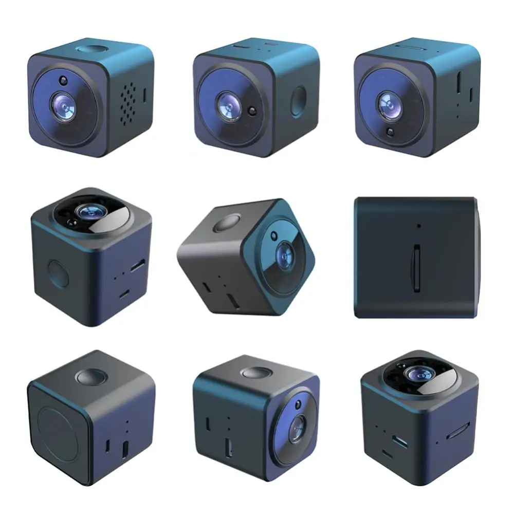 

Mini Camera Two Way Intercom Infrared Night Audio Video Recorder 1080p Wireless Wifi Small Square Camera Surveillance