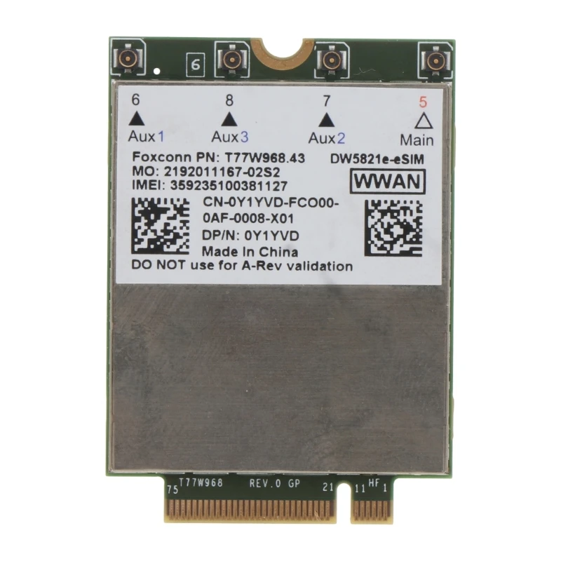 

DW5821e T77W968 LTE Cat16 4G WWAN Card for Dell Latitude 7400 7400