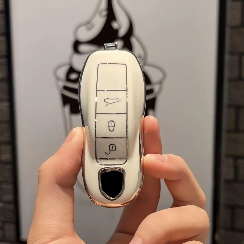 

Чехол для автомобильного ключа из ТПУ для Porsche Cayenne 958 Macan 911 Panamera 996 991 Boxster 987 997 2019 2020