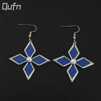 anime game genshin impact figure keqing cosplay accessories cute peripheral jewelry earrings for women
