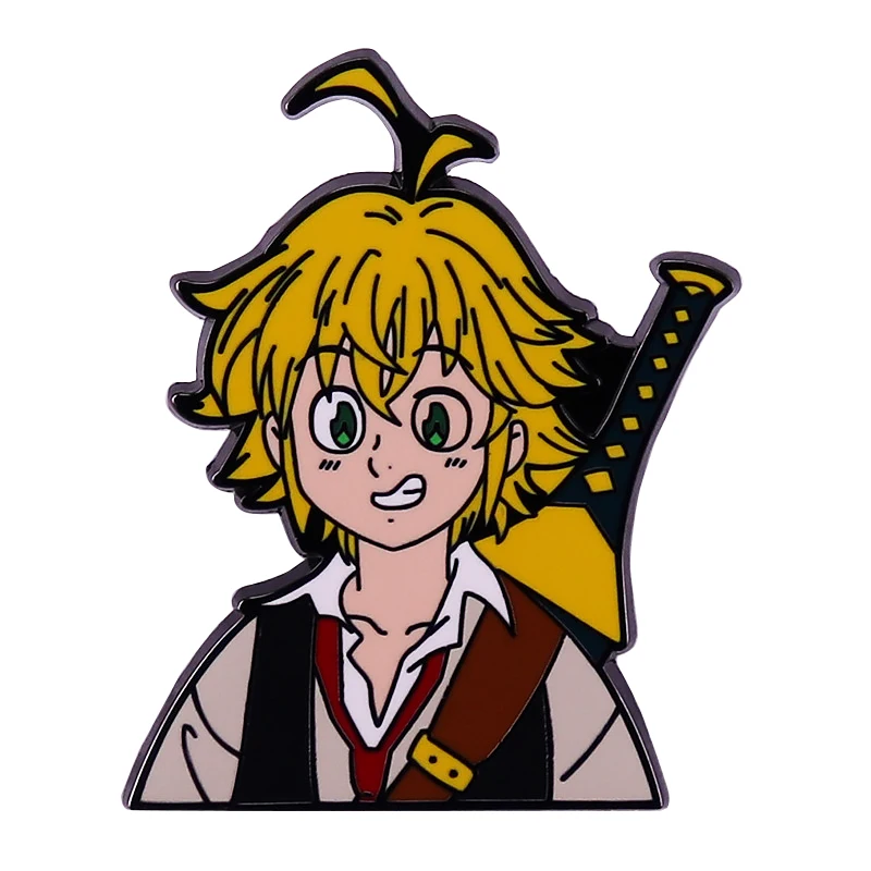 

The Seven Deadly Sins Enamel Pin Badge Briefcase Badges With Anime Accessories Japanese Manga Series Brooch Backpack Gift