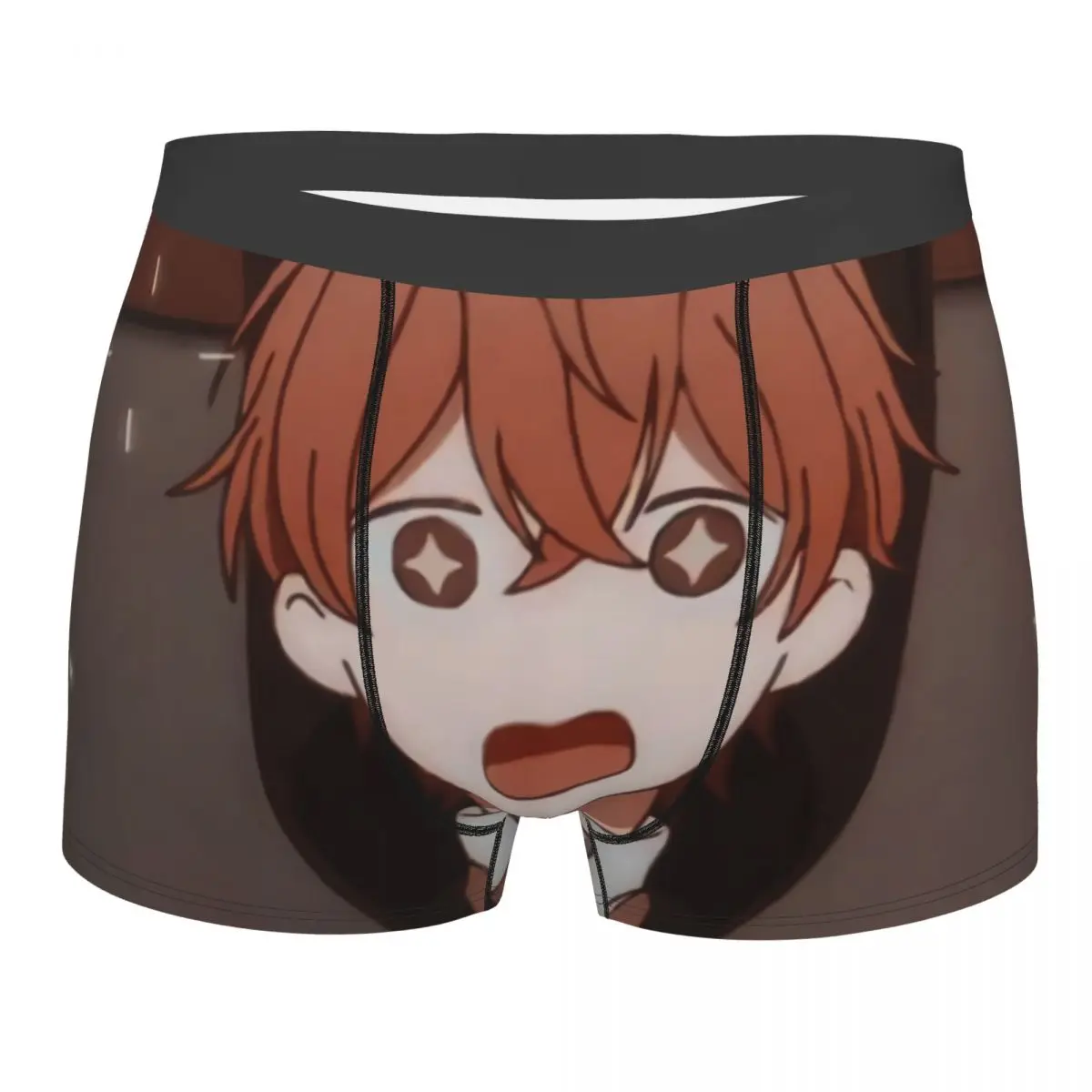 

Забавные трусы-боксеры, мужское нижнее белье, Аниме Манга Kawaii, мягкие трусы для мужчин