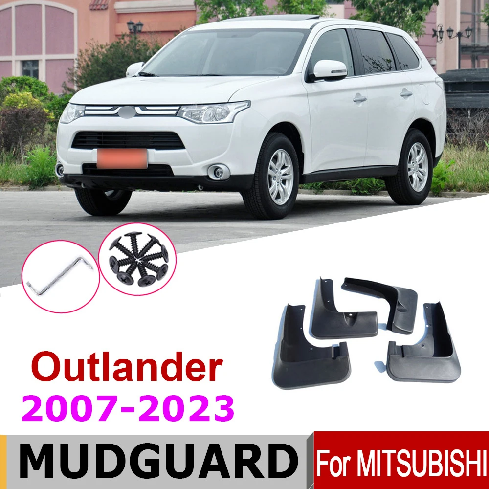 

Car Mudflaps For Mitsubishi Outlander Accessories 2023-2007 2016 2010 Outlander Over Fender Mud Flaps Guard Splash Mudguard Cars