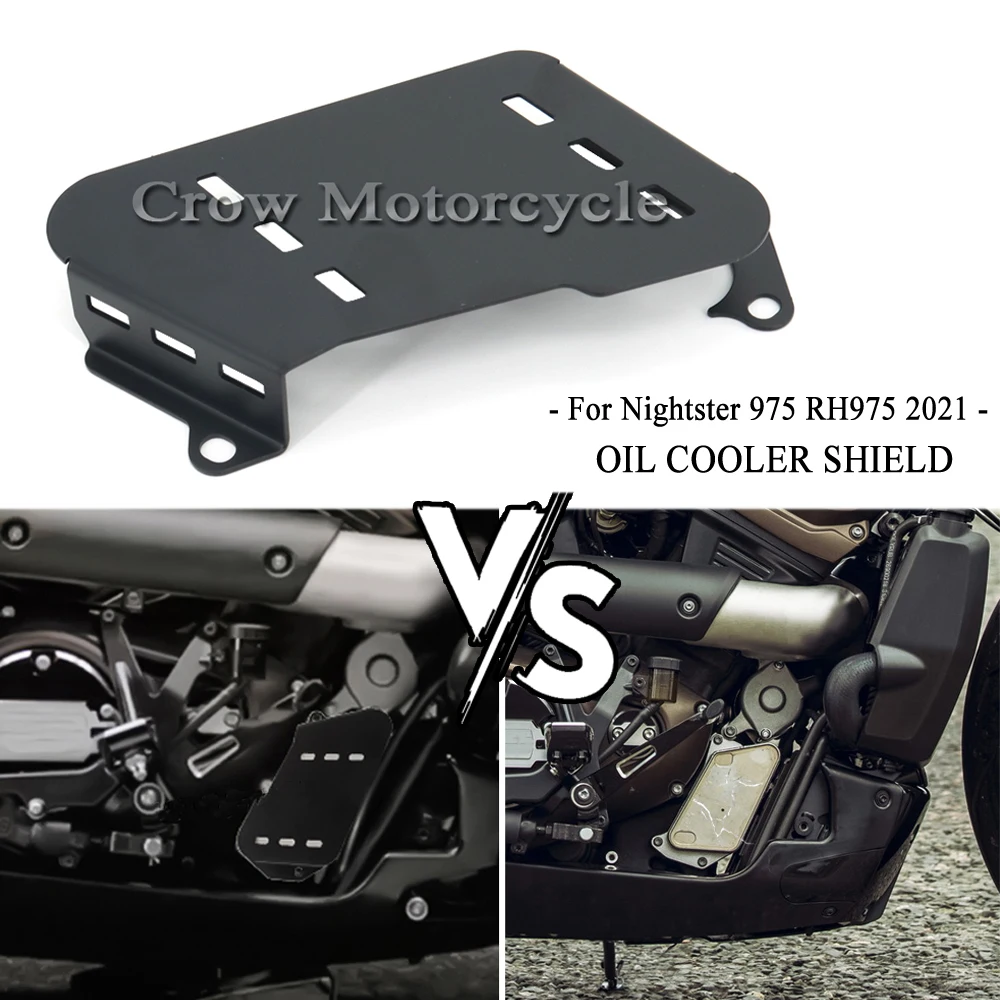 

For Nightster 975 RH975 RH 975 Motorcycle Accessories Oil Cooler Shield Cover Radiator Guard Protection Cap 2021-2022
