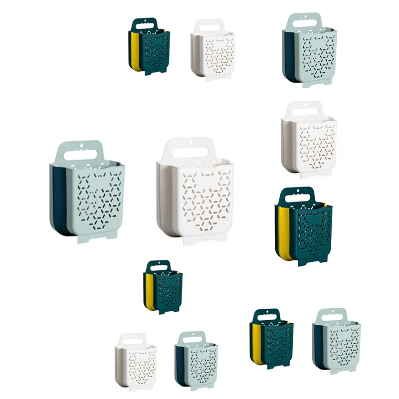 

Portable Bathroom Folding Dirty Clothes Storage Basket Household Wall Hanging Punch-Free Laundry Basket Clothes Bucket