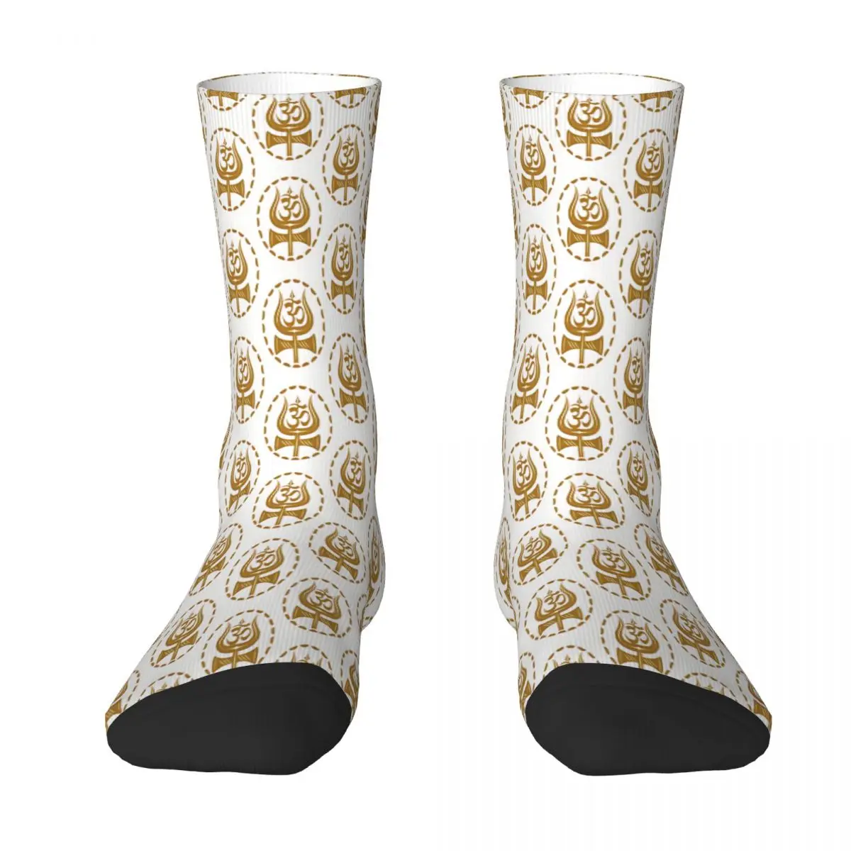 

Golden Shiv Trishul With Ohm Lord Shiva India God Sock Socks Men Women Polyester Stockings Customizable Funny