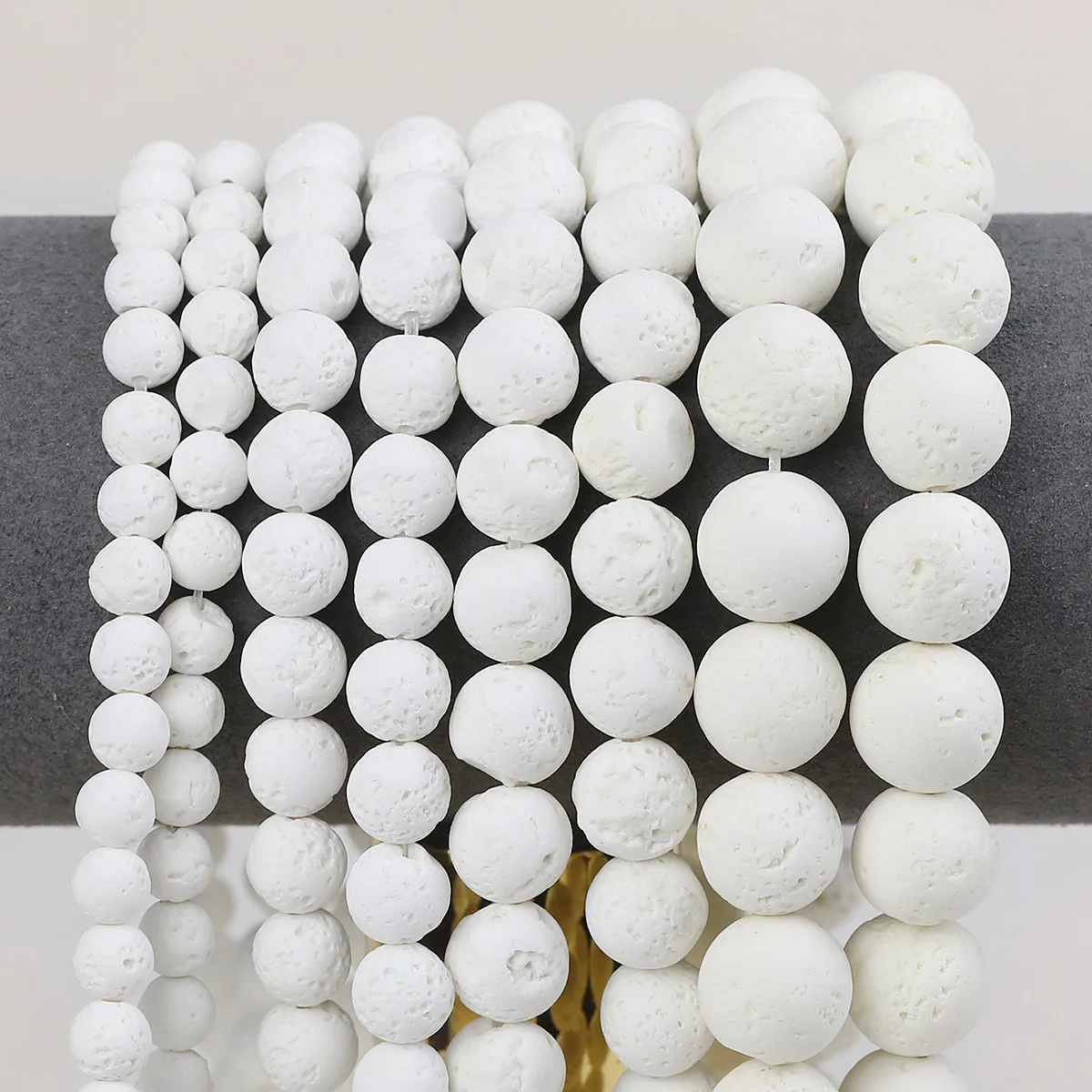 Натуральные Белые Зеркальные Бусины 6-12 Мм Круглые Бусины-разделители Для