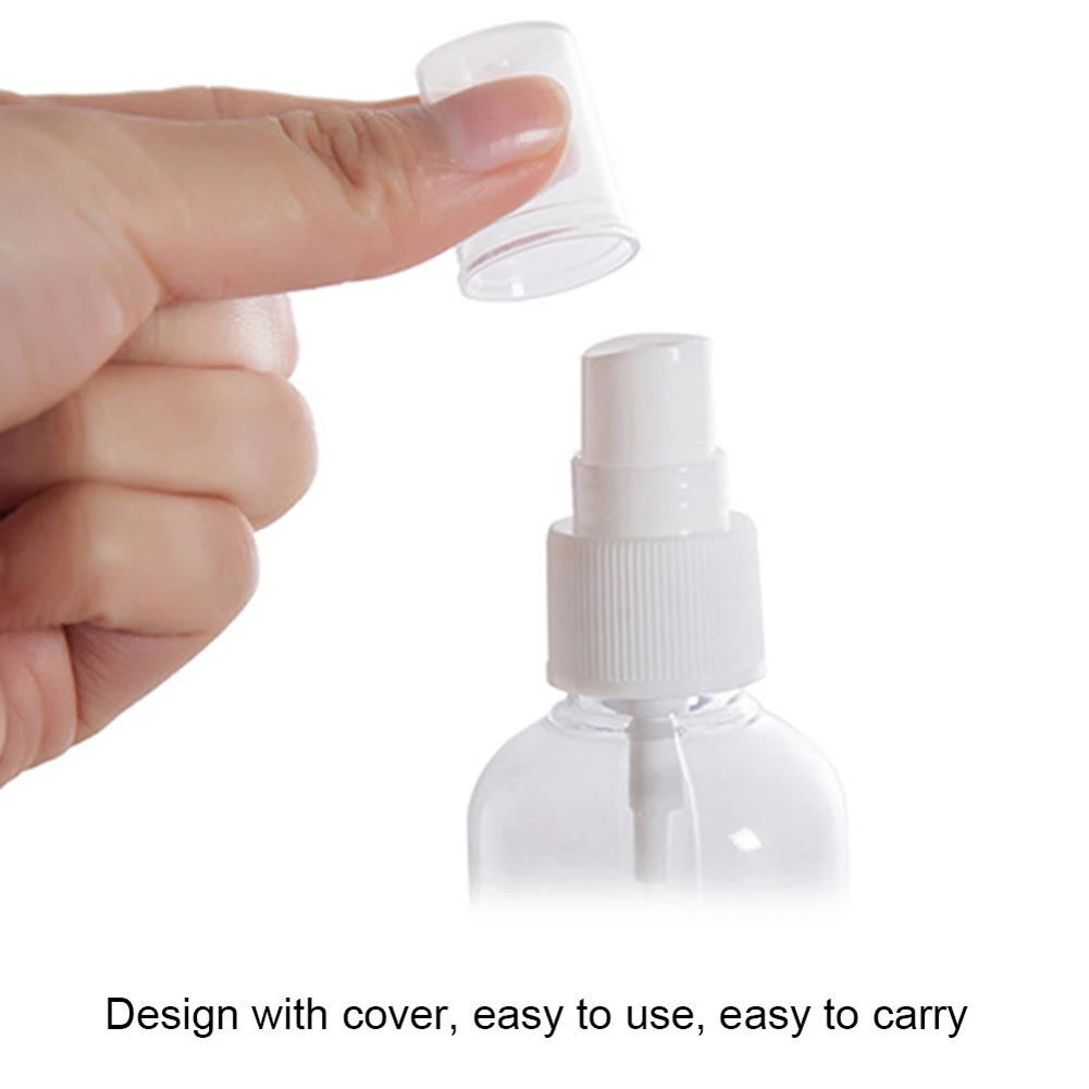 

10PC Spray Bottle Transparent Refillable Travel Bottle PET Atomizer Empty Mist Spray Bottle Pump Perfume Essential Oil Container