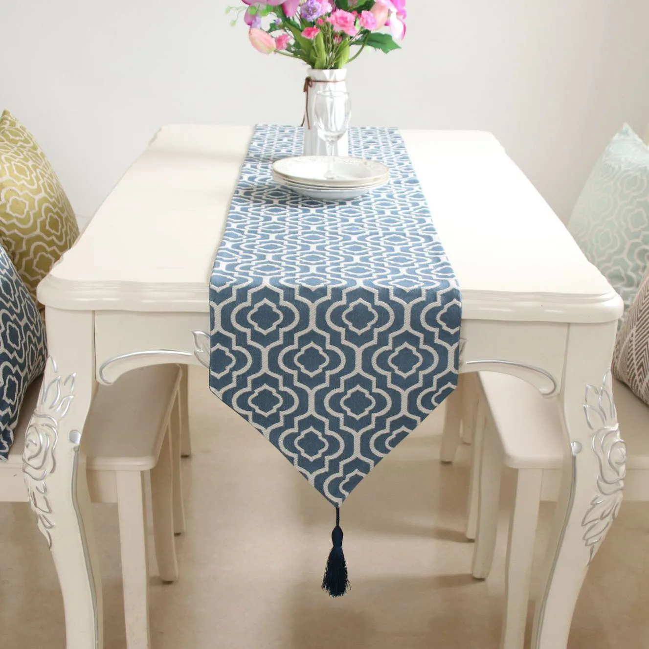 

Table Runner high quanlity ablecloth Narrow for Home Party Wedding Dining Table Decor high quality