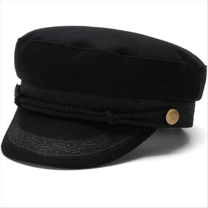 

Men large size fitted navy cap small size felt flat cap women winter wool military cap 52-54cm 55-56cm 57-58cm 59-60cm 61-62cm